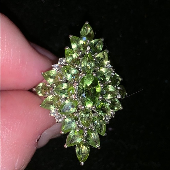 Jewelry - PERIDOT,ZIRCON STERLING SILVER RING